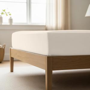Mellanni California King Fitted Sheet - Iconic Collection Bedding Sheets with up to 16 inch Deep Pocket - Soft & Cooling - Fade & Stain Resistant - 1 PC (Twin XL, Golden Ivory)