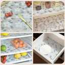 Drawer and Shelf Liner for Kitchen Cabinet,Non-Adhesive EVA Waterproof Drawer Liner for Dresser & Bathroom Vanities with Cutting Tool(12 in X 10 Ft White Cherry Blossom)