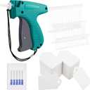 Honoson 2006 Pcs Clothing Price Tags with Gun Set, Including 1 Garment Price Tag Attacher with 5 Steel Needles 500 Clothing Label and 1500 Plastic Fasteners Barbs(Novel Style)