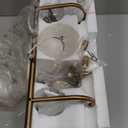 Vintage Vanity Light 2 Lights Gold Bathroom Light Fixtures Over Mirror with Acrylic Globe Shade
