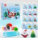 Air Dry Clay Kit - Christmas Crafts for Kids 12 Boxes Winter Theme, Ultra Light & Soft, Safe & Non-Toxic, DIY Modeling Clay with Sculpting Tools und Tutorials, Creative Arts und Crafts Toys Gifts