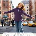 PATPAT Boys Quarter Zip Pullover Thermal Sweater Purple 5-6Y