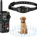 GPS Wireless Dog Fence with Remote, IPX7 Waterproof Electric Collar Fence, Perimeter Containment System, 25999 Yards Radius, Beep, Vibration & Shock Correction, for Dogs 16+ lbs