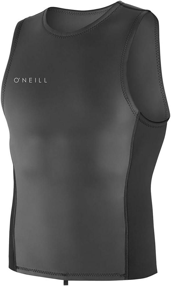 O'Neill Men's Reactor-2 2mm Pullover Wetsuit Vest, Lightweight Warmth with Good Flexibility for Surfing, Paddleboarding, Kayaking (XL, Black)