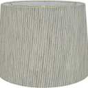 Aspen Creative 32952 Transitional Hardback Empire Shaped Spider Construction Lamp Shade in Light Grey, 14" wide (12" x 14" x 10")