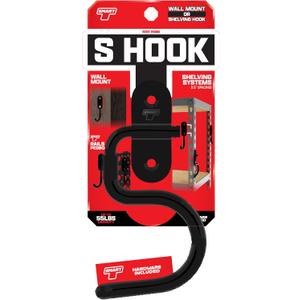 Smart T Garage Storage Wall Hook | S-Hook for Garage Organization, Heavy Duty Organizer Wall Mount or Shelving Hooks