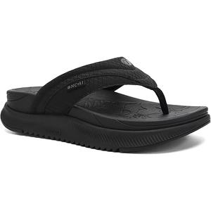 ONCAI Women's Orthotic Cushion Flip Flops Recovery Walking Sandals for Women with Arch Support Summer Comfortable Slip On Flip Flops for Woman's Size 7, Black