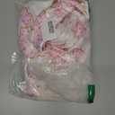 iTranyee Women Christmas 2 Piece Pajamas Set Feather Trim Long Sleeve Button Down Shirt Pants Outfits Silk Satin Lounge Set (Large, White)