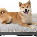 Orthopedic Crate Dog Bed - Waterproof PU Dual-Surface Pet Bed, Comfort Dogs Couch Sofa with Washable Removable Cover, Medium Size for Dogs & Crate Use,39.4''