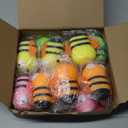 Meooeck 12 Pcs Bee Stress Relief Toy Stress Balls for Adult Mini Bee Party Favors Cute Squeeze Toys Fidget Animal Ball Fun for Birthday Party Office Birthday Christmas Stuffer Gift Classroom Prizes