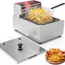 Commercial Electric Fryer with Basket 10L /10.5QT UL-Certified 1500W