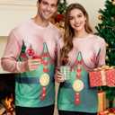 Idgreatim Unisex Ugly Christmas Crewneck Sweatshirt Novelty 3D Graphic Long Sleeve Sweater Shirt (M)