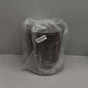 2.6 Gallon Wicker Can with Lid - Bathroom Garbage Can with Removable Liner - Boho Hand Woven Water Hyacinth Wicker Waste Basket for Bedroom, Living Room, Home, Office (Natural)