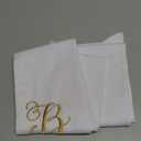 2 Pack Wreath Sash for Front Door Monogrammed Embroidery Wreath Sash for Boxwood Front Door Porch Wreath Garland Decor(Letter B)