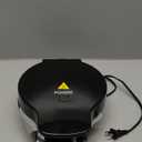 FOHERE Waffle Cone Maker Machine and Ice Cream Bowl Maker with Temperature Control, Double Side Nonstick Waffle Bowl Maker with Cone Roller, 7.5” Thin Waffle Maker for Home Kitchen (Black)