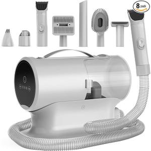 AIRROBO Dog Grooming Vacuum Kit,12000Pa Strong Pet Vacuum for Shedding,Grooming Hai,Quiet,PG100,2L Large Capacity