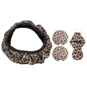 OROOBA¨ Steering Wheel Cover, Car Cup Holder Mat, Anti_Slip 4PCS Gift for Family, Friends Car