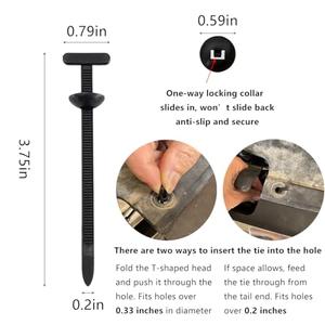 150Pcs Nylon Universal Cable Tie Buckle, Zipper Clips for Cars, T Style Zip Ties Button Fixion Tools, Automotive Plastic Rivet Push Pin, Auto Body Parts Trim, Bumper Retainer Fender Liner Door Panel