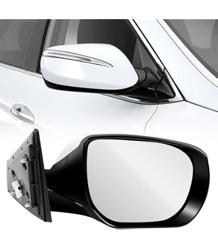 Paderson Right Passenger Side Mirror Assembly Fits 2013-2018 Hyundai Santa Fe Sport with Power Glass Heated Turn Signal and Manual Folding Blind Spot Detection Replace HY1321234(8Pins)