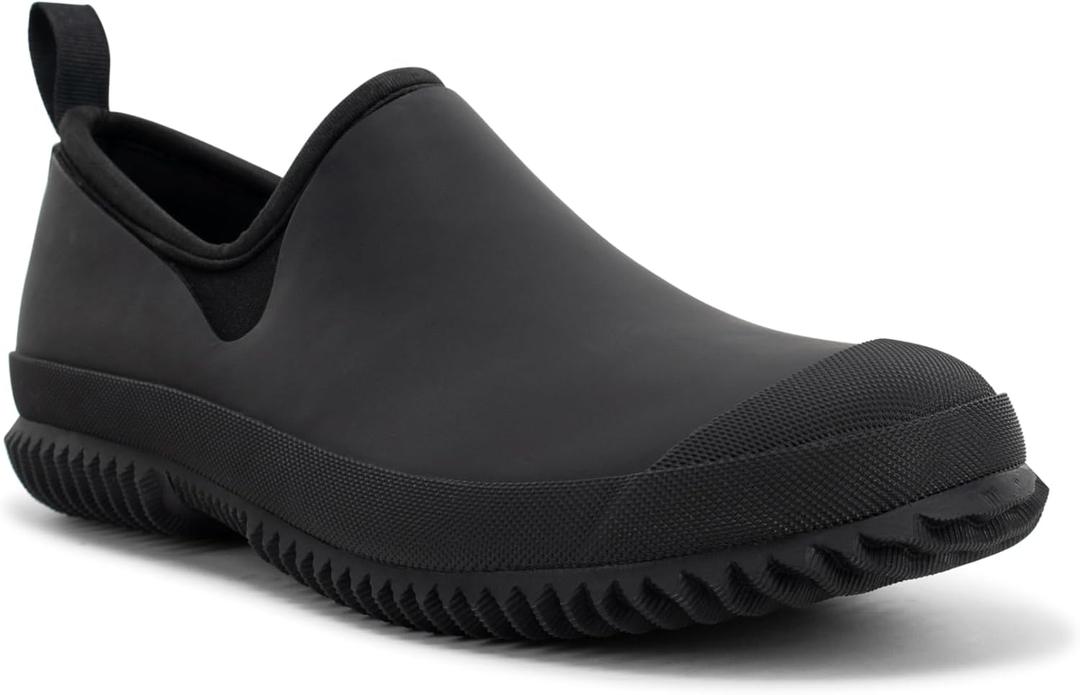 Western Chief Womens Neoprene Slip On Shoes Waterproof Rubber, Insulated Lining, Self Cleaning Outsole, Comfortable Memory Foam Insole, Easy Pull On Loops (8, Black)
