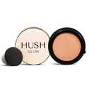 Hush Glow™ Foundation Cushion SPF 30 – Skincare-Infused Lightweight Foundation with Mushroom Applicator for Mature Skin, Hyaluronic Acid & Peptides, Buildable Natural Coverage, Non-Cakey Finish-Warm