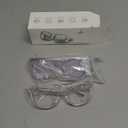 Stylish Safety Glasses, Clear Anti-Fog Anti-Scratch Protective Glasses For Men And Women (Clear+purple2 Pack)