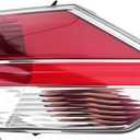 Right Outer Tail Lights Halogen Compatible with Rogue 2014-2016 | With bulb, Part number 265504BA0A NI2805102, Direct replacement for right outer tail light assembly
