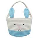Easter Basket, Easter Bunny Baskets with Handle, Baby Gift Baskets, Egg Buckets Gifts Tote Bags Egg Hunt Basket for Kids, Boys, Girls, Toddler, Babies, Infant (Blue)