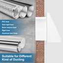 Hon&Guan Dryer Vent Cover Outside with Removable Mesh, Wall Mount Extractor Vent with Rubber Cushioned Non-Return Flap, High Quality Iron Outside Dryer Vent Cover for House (White, 6 Inch)