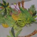 Flamingo Garland Banner 2pcs Luau Party Decorations Hawaiian Party Decorations Luau Party Banner with Pineapple, Palm Leaves for Summer Hawaii Birthday Hula Aloha Party Decor