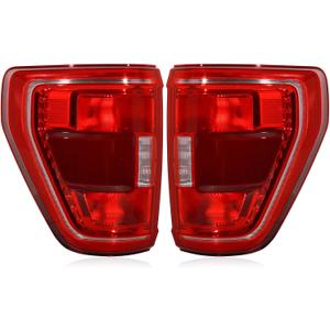 Tail Lights W/Blind Spot Assembly Compatible with 2021 2022 2023 Ford F150, Rear Light Taillights Replacement # ML3Z13405C ML3Z13404C