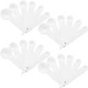 Frienda 20 Pieces White Plastic Measuring Cup Spoons for Kitchen Cooking Baking Dry and Liquid Ingredients