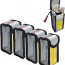 4pcs Lipo Battery Fireproof Explosion proof Bag Storage Guard Safe Pouch 125mm