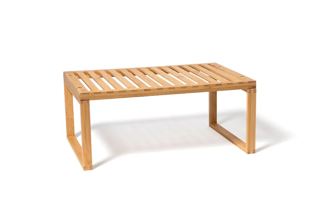 Lipper International Bamboo Kitchen Cabinet Shelf for Organizing a Pantry, Countertop, or Bathroom, 15 5/8" x 10" x 6 1/4"