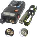 2 x Foldable walkie-Talkie Antenna VHF/UHF Dual-Band SMA Female Flexible Hand-held Amateur Radio Antenna Compatible with Kenwood Compatible with Baofeng UV-5R Radio (Camouflage*2, 30.7 inches |78 cm)