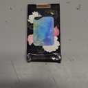 for iPhone 17 Case - Wireless Charging Compatible - Dual-Layer Hard Shell + Silicone Cover - Shockproof Protective Phone Case with Stylish Designs for Women - Abstract Blue Gold