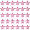 30 Pieces Pink Star Hair Clips Color Cute Metal Hair Barrettes Toddler No Slip Hair Clip Hair Accessories for Women Girls Mixed Color