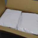 Cocktail Table Covers-Spandex Round High Top Table Cloths 6 Pack 32x43 Inch-White Stretch Fitted Bar Tall Tablecloth for Pub Bistro Highboy Party Event Banquet Height Folding Satnding Tables