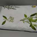 MUXHOMO Duvet Cover King Size, Reversible Floral Green Duvet Cover Set with Zipper Closure, 3 Pieces Botanical Patterns Soft Microfiber Bedding Set with 4 Ties (90"x104", 2 Pillow Cases) (04 - Green Flower (No Comforter))