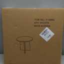 Round End Table Made by Mortise-Tenon CraftsmanshipRustic Brown Side Table with Large Tabletop (Rustic Brown)