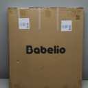 Babelio Metal Baby Gate, 29-43" Auto Close Easy Install Pet Gate PressGuard P7, Extra Wide Walk Thru Child Safety Gate, 30" Tall Pressure Mounted Dog Gate for Doorways & Stairs, White