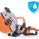 Evolution R12DCT 12 Inch Concrete Saw with Water Fed Dust Suppression (Aka Angle Grinder, Cut Off Saw, Masonry) Electric, No Gas, 4-1/2" Cut - Incl Premium Diamond Blade (Formerly R300DCT+)