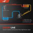 A-Premium A/C Liquid Line Hose Assembly Compatible with Audi | for Audi A4, A4 Quattro, 2002 2003, Condenser to Evap