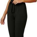 DeftSharp Women's Sexy Cocktail Party Clubwear Casual Working Rompers Club Back Zip Belt Long Jumpsuit (Black, S)