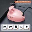 2 x 4 in 1 Cat Steam Brush for Shedding, Rechargeable Steam Pet Hair Brush for Indoor Cats, Massage, Cleaning, Shedding, Combing & Remove Floating Hair All In One(Pink)