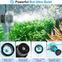 hygger Wave Maker For Aquarium, Ultra-quiet Transparent Wavemaker With Controller, Adjustable Flow Magnetic DC 24V 2850GPH Powerhead, Circulation Pump For 75-200Gallon Freshwater Coral Reef Tank