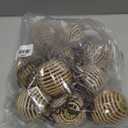 Decorative Lantern String Lights, Outdoor Plug in Hanging Lights with 10 Natural Hemp Rope Leaf Balls, Connectable Weatherproof Patio Globe Boho String Lights for Home Pergola Porch Party Backyard