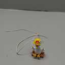 Chunful Silly Swinging Goose Car Hanging Ornament Rear View Mirror Accessories Funny Car Decor Gifts for Women Men Christmas Tree Decorations for Mom Dad Goose Lover(Flower Hat)