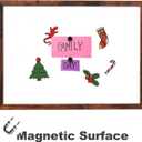 Dry Erase White Board for Wall, Large Magnetic Whiteboard, Hanging Board for Decoration/Planning/Kitchen Grocery List/Drawing, for Office/School/Home17.7"x 23.6"