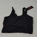 THE GYM PEOPLE Womens' Sports Bra Longline Wirefree Padded with Medium Support (Small, Black)